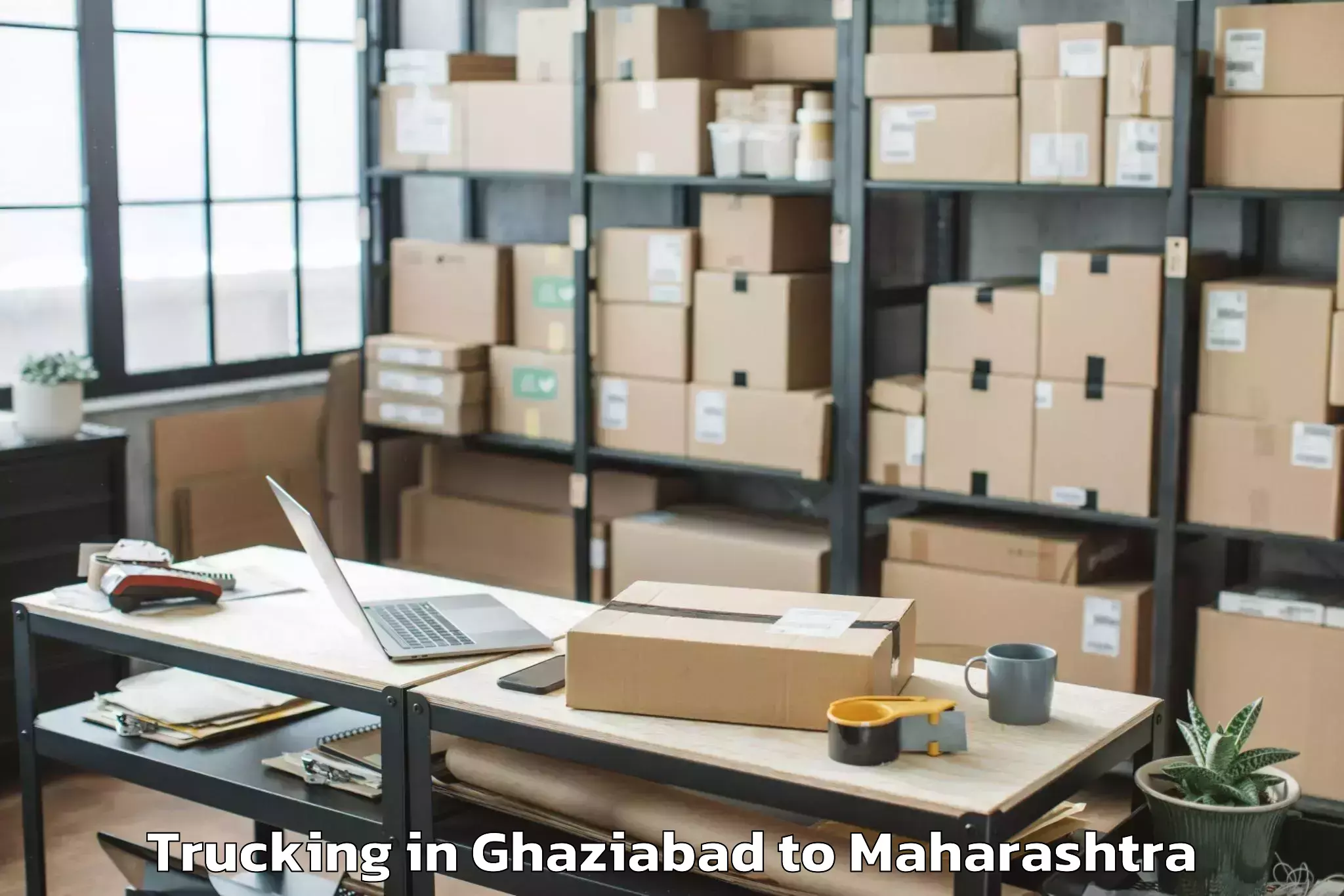 Book Ghaziabad to Alibag Trucking Online